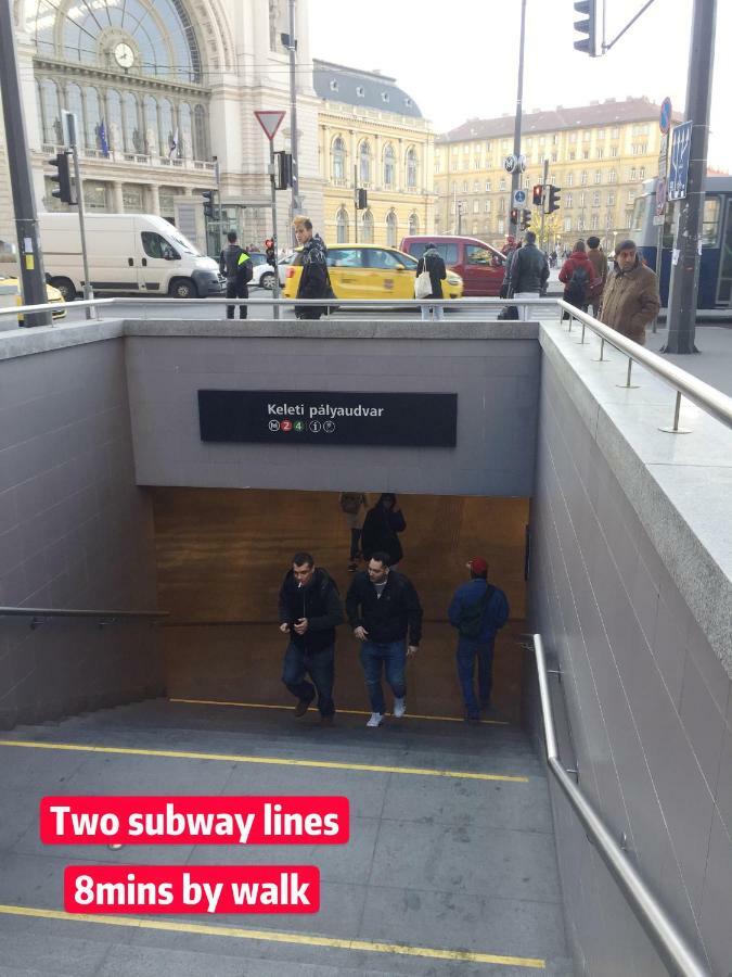 No. 11 Apartment With 2 Bathrooms Next To Railway Station Budapest Extérieur photo